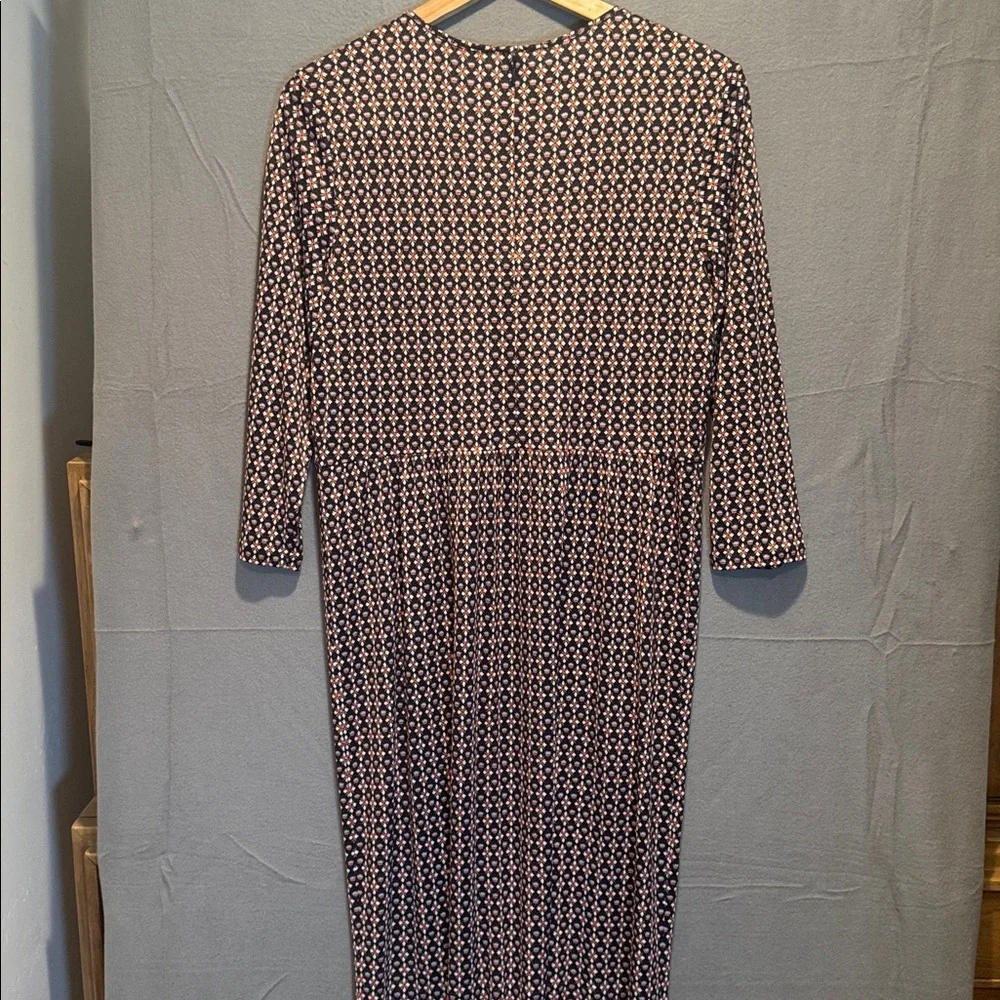 Tory Burch Printed Silk Keyhole-Front Dress